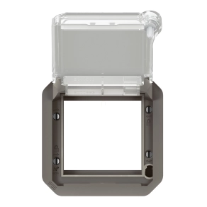   Legrand Plexo 55 Program Mosaic adapter füstszínű csapófedéllel, zárható, antracit - 069845L