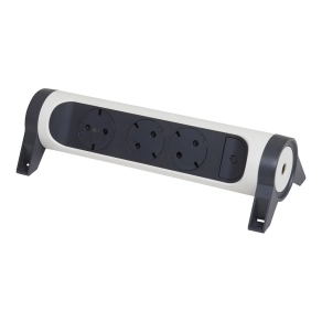   Legrand Premium elosztósor 3x2P+F forgatható, vezeték nélkül, fehér - 694543