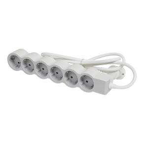   Legrand Standard elosztósor 6x2P+F, 3 m vezetékkel, fehér-szürke - 694565