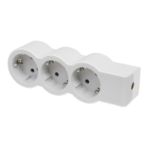   Legrand Standard elosztósor 3x2P+F, vezeték nélkül, fehér-szürke - 694573