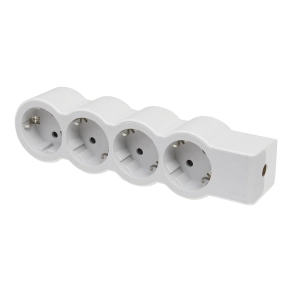   Legrand Standard elosztósor 4x2P+F, vezeték nélkül, fehér-szürke - 694575