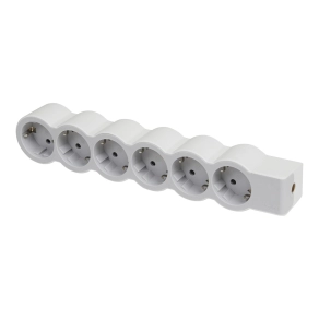   Legrand Standard elosztósor 6x2P+F, vezeték nélkül, fehér-szürke - 694579