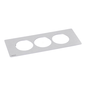 Legrand Incara Disq In 3-as burkolat, alumínium - 654759