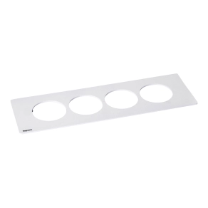 Legrand Incara Disq In 4-es burkolat, alumínium - 654763