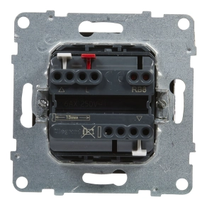   Legrand Suno redőnykapcsoló (3 állású) 6A, mechanikus végállású motor közvetlen vezérléséhez, fekete - 721439