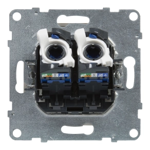 Legrand Suno 2xRJ45 Cat.6 UTP aljzat fehér - 721153