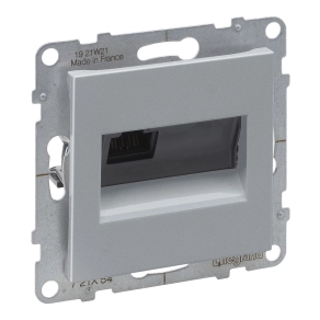 Legrand Suno RJ45 Cat.6A UTP aljzat alumínium - 721354