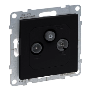 Legrand Suno TV-R-SAT aljzat csillagpontos, fekete - 721467