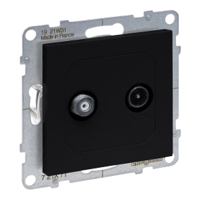 Legrand Suno TV-SAT aljzat csillagpontos, fekete - 721471