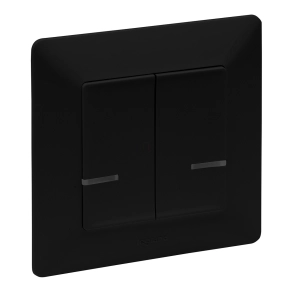   Legrand Valena Life-Netatmo okos kettős kapcsoló (végrehajtó), nulla (N) vezető bekötéssel, 1-es kerettel, fekete - 756388