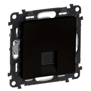 Legrand Life 756353 1xRJ45 FTP Cat5e aljzat fekete - Valena