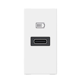   Legrand Program Mosaic 1 x USB-C töltőaljzat-3 A-20 W, 1 modul, fehér - 077690L
