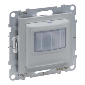   Legrand Suno mozgásérzékelős (PIR) kapcsoló, 500 W LED, 3 vezetékes, alumínium - 721377A