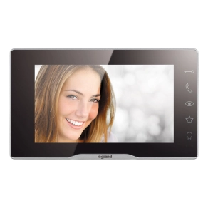   Legrand 2 vezetékes EasyKit Plus videó kaputelefon szett: színes videó (7''), bővíthető 1 lakásos, adapterrel, tükörhatású - 368910
