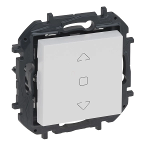   Legrand Niloé Step redőnynyomó (3 állású) 6A, mechanikus végállású motor közvetlen vezérléséhez, fehér - 863143B