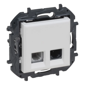   Legrand Niloé Step RJ45 Cat.6 UTP + 1xRJ11 aljzat, fehér - 863156B