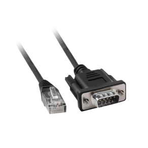   Schneider Electric Modicon M238 - TCSMCN3M4M3S2 - Kábel, soros, RS232 RJ45 / SUB-D9 apa, crossover, modemhez