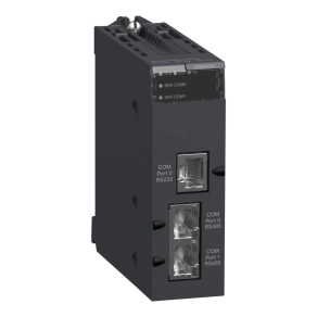   Schneider Electric Modicon M340 - BMXNOM0200H -kommunikációs modul, 2x RS232/RS485, megerősített