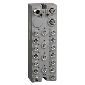   Schneider Electric Modicon TM7 - TM7NCOM16B -IP67 I/O modul, 16 konfigurálható digitális bemenet / kimenet (tranzisztor, source), 16xM8, CANopen