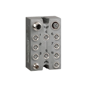   Schneider Electric Modicon TM7 - TM7BDM8B -IP67 I/O modul, 8 konfigurálható digitális bemenet / kimenet (tranzisztor, source), 8xM8