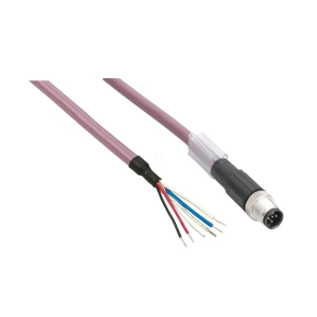   Schneider Electric Modicon TM7 - TCSXCNDFNX3V - kiegészítő, teljesítmény bemeneti kábel, egyenes, M8-4p, mama - szabad vezeték, 3m
