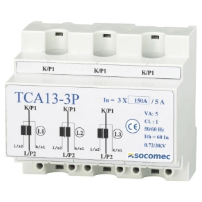   Áramváltó TCA13-3P 3x150/5 Class0,5 2,5VA 192T1915 Socomec