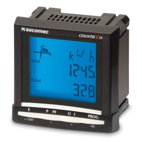   Táblaműszer mérő 3F áramváltós, digitális, 96x96 CT/5A RS485 COUNTIS E53 48503011 Socomec