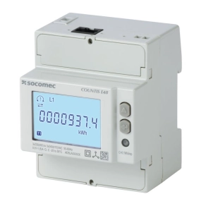   Fogyasztásmérő 3F CT/1A/5A  áramváltós, digitális, Dupla tarifa, MID hitelesített, Ethernet MODBUS TCP + Webszerver, COUNTIS E48 48503057 Socomec
