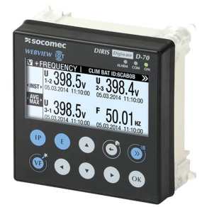   DIRIS Digiware D-70 multipontos kijelző, Ethernet kimenettel 48290203 Socomec
