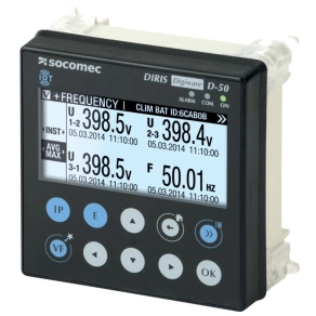   DIRIS Digiware D-50 multipontos kijelző, Ethernet kimenettel 48290204 Socomec
