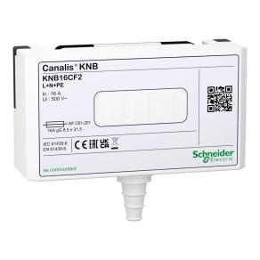   Schneider Electric Canalis KN - KNB16CF2 - Leágazódoboz, 16 A, L+N+PE, UTE biztosítókhoz