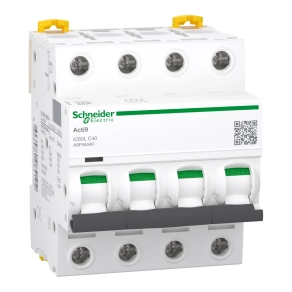   Schneider Electric Acti9 iC60L - A9F94440 - kismegszakító, 4P, C, 40A, monokonnekt