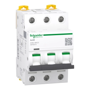   Schneider Electric Acti9 iC60L - A9F90373 - pillanatkioldású kismegszakító, 3P, MA, 2.5A, monokonnekt