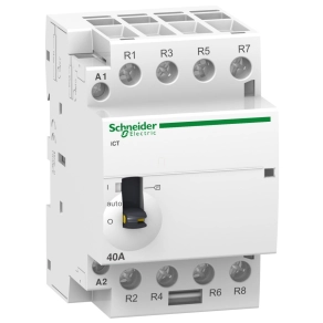   Schneider Electric Acti9 iCT63A - A9C21864 - kézi vezérlésű kontaktor, 50Hz, 4NO, 220 - 240VAC