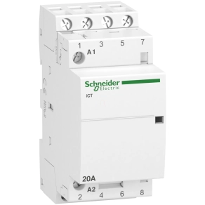   Schneider Electric Acti9 iCT20A - A9C22824 - kontaktor, 50Hz, 4NO, 220 - 240VAC