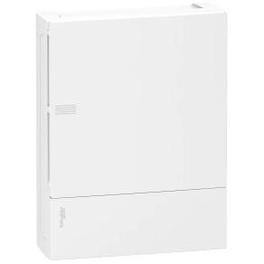Schneider Electric Resi9 Mini Pragma - MIP12212 - Kiselosztó, teli ajtó, falon kívüli, 2x12 modul, PEN sín, fehér