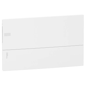Schneider Electric Resi9 Mini Pragma - MIP22118 - Kiselosztó, teli ajtó, süllyesztett, 1x18 modul, PEN sín, komplett, fehér