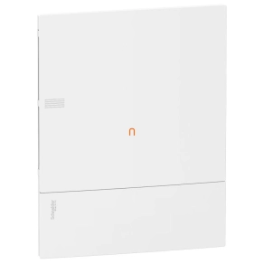   Schneider MINI PRAGMA Kiselosztó homloklap, teli ajtó, süllyesztett, 2x12 modul, PEN sín, fehér MIP30212