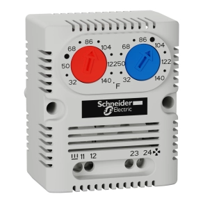   Schneider Electric ClimaSys CC - NSYCCOTHDF - Kettős termosztát (hűtés-fűtés NO/NC(ºF)
