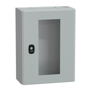   Schneider Electric Infraplus Small Office - NSYS3DM4315T - S3DM moduláris szekrények H400XW300XD150 üvegajtós