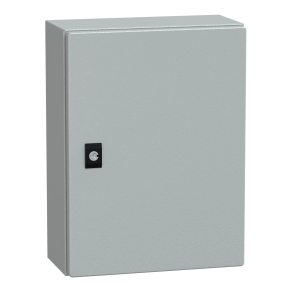 Schneider Electric Spacial CRN - NSYCRN43150P - elosztószekrény teli ajtóval és szerelőlappal 400x300x150
