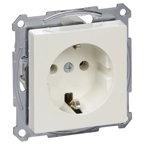 Schneider Electric Merten System M - MTN2301-0319 - 2P+F csatlakozóaljzat, rugós, 16A, System-M, polárfehér