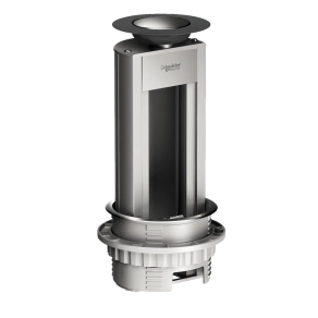 Schneider Electric OptiLine 45 - ISM20400 - mini Pop-up doboz, 3 molulos, szerelvények nélkül, eloxált alu