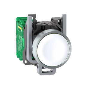   Schneider Electric Harmony XB5R - ZB4RTA1 - vezeték nélküli komplett fém nyomógomb, Ø22, vevő nélkül, fehér
