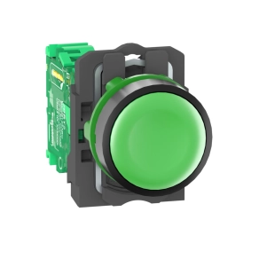   Schneider Electric Harmony XB5R - ZB5RTA3 - vezeték nélküli komplett műanyag nyomógomb, Ø22, vevő nélkül, zöld