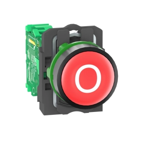   Schneider Electric Harmony XB5R - ZB5RTA432 - vezeték nélküli komplett műanyag nyomógomb, Ø22, vevő nélkül, piros, "O"