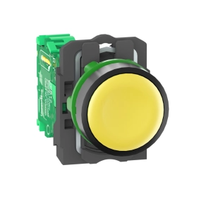   Schneider Electric Harmony XB5R - ZB5RTA5 - vezeték nélküli komplett műanyag nyomógomb, Ø22, vevő nélkül, sárga