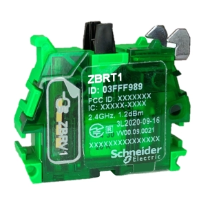   Schneider Electric Harmony XB5R - ZBRT1 - vezetéknélküli nyomógomb adó blokk, 1 impulzus nyomásra