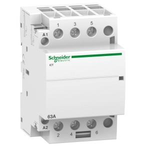  Schneider Electric Acti9 iCT63A - A9C20663 - kontaktor, 60Hz, 3NO, 220 - 240VAC