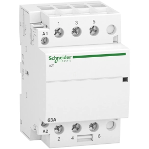   Schneider Electric Acti9 iCT63A - A9C20863 - kontaktor, 50Hz, 3NO, 220 - 240VAC